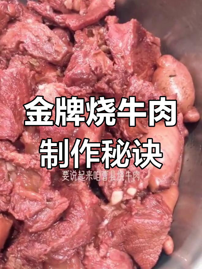 鲁西南传统烧牛肉,腌制技巧大揭秘