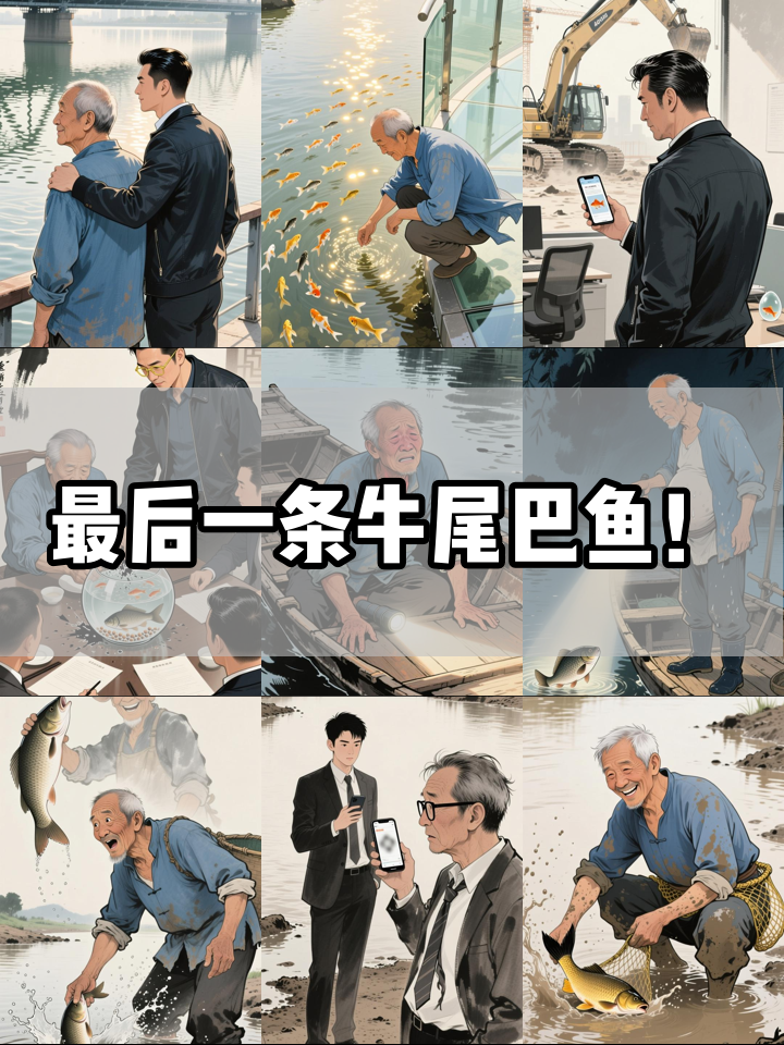 老渔民守护最后一条牛尾巴鱼，竟改变开发商命运！