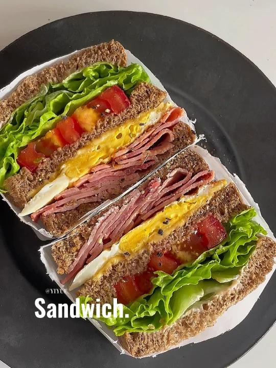 元气早餐低卡火腿三明治美味不容错过