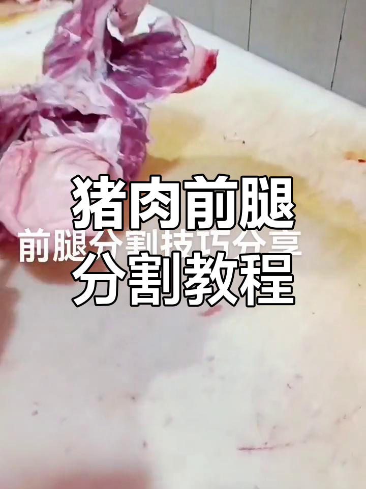 前腿肉分割技巧大揭秘,如何精准去骨取腱子