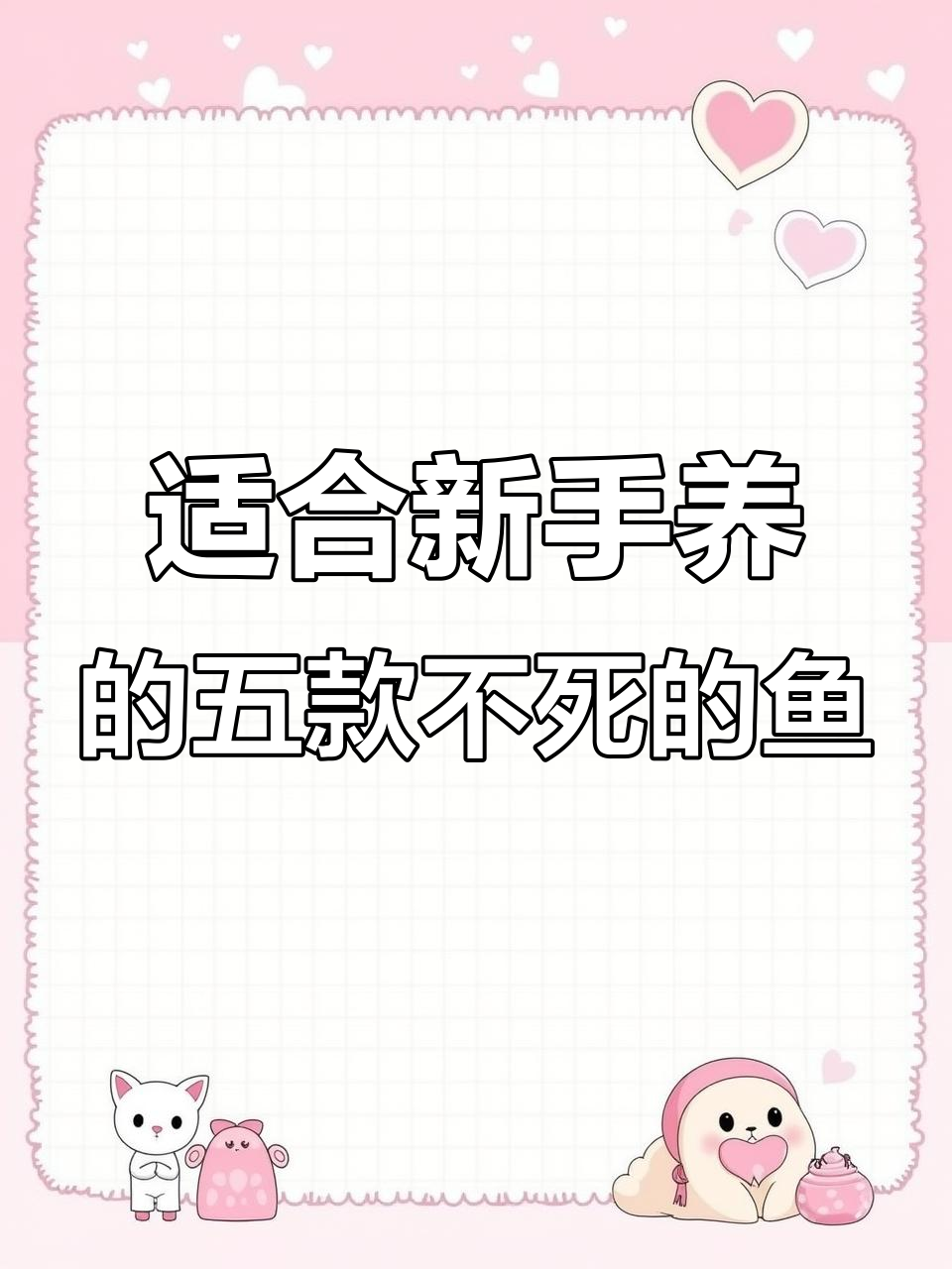 新手必养不死鱼，五种超耐养的练手品种推荐