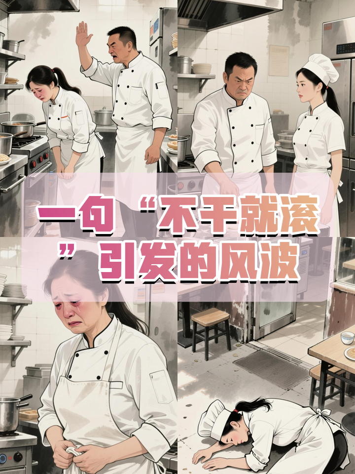 女子连续4天趴在餐馆门口后续:原因曝光,多次调解未成,一句“不干就滚”,戳破了多少成年人的