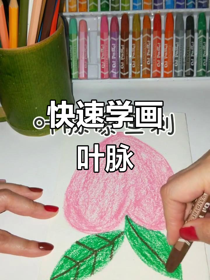 叶脉画法超简单,轻松画出可爱叶子