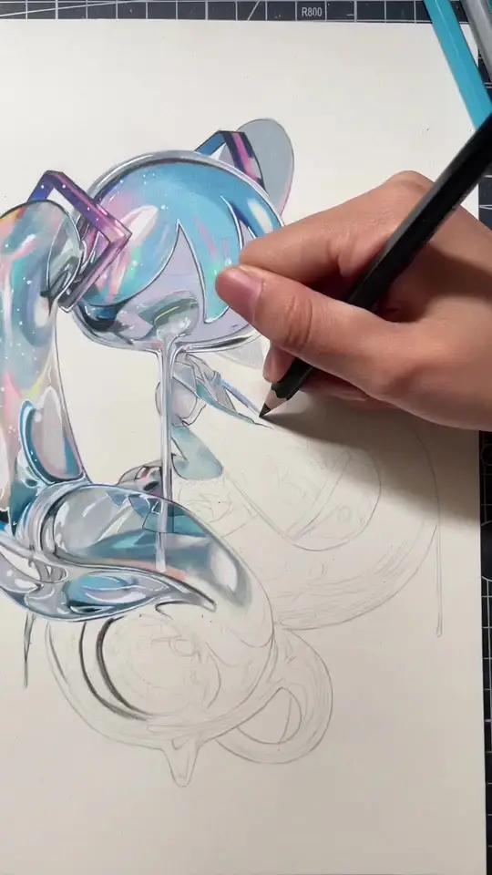 彩铅临摹 很多博主都画了这个,我也画一张