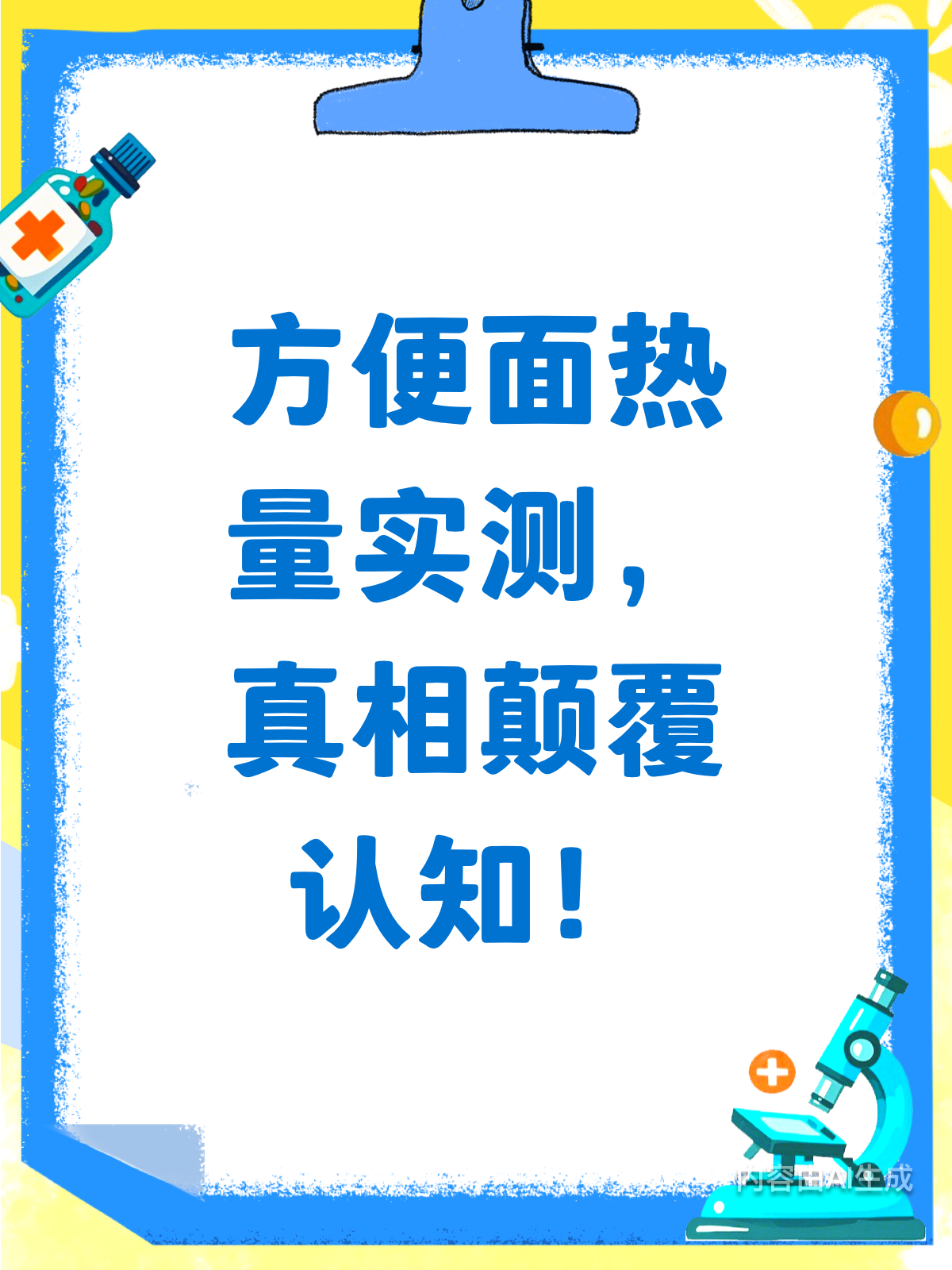 方便面热量大揭秘！真的超乎想象