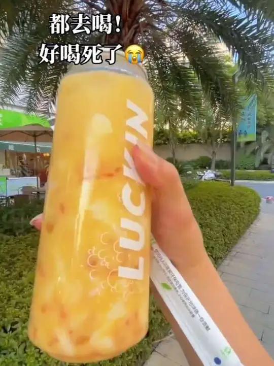 都去喝瑞幸超大杯的生椰杨枝甘露啊!真的好大好大一杯,杯子还可以反复利用的瑞幸咖啡瑞幸比会吃