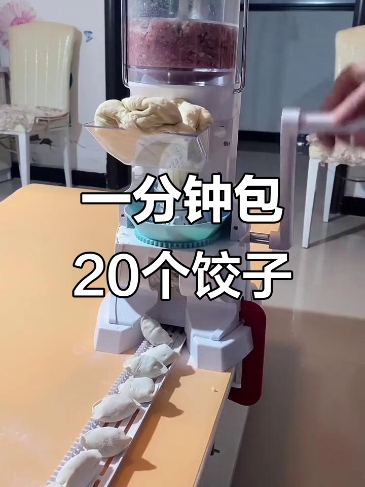 外国人不会包饺子？这款机器帮你搞定，一分钟摇出二十个！