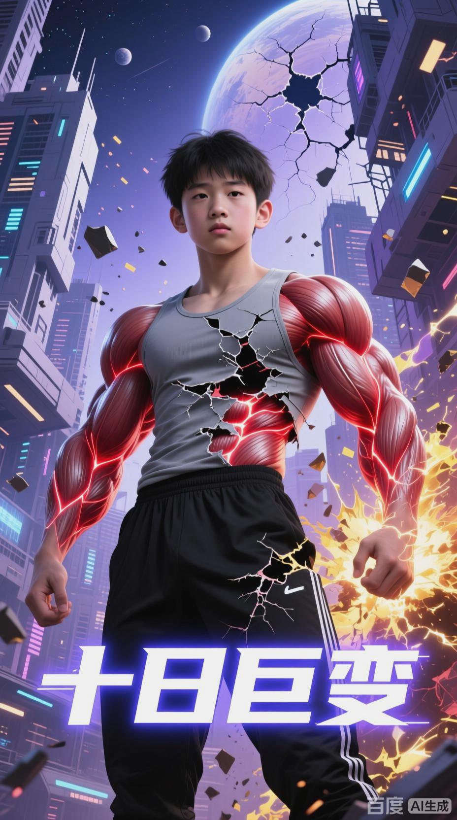 少年肌肉变大,撑破宇宙的奇旅