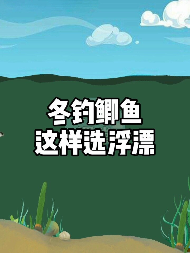 冬钓鲫鱼这样选择浮漂