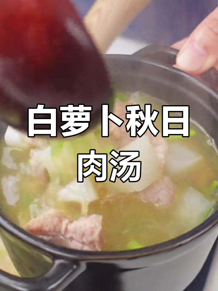 秋季润肺汤,白萝卜搭配猪肉炖出美味营养