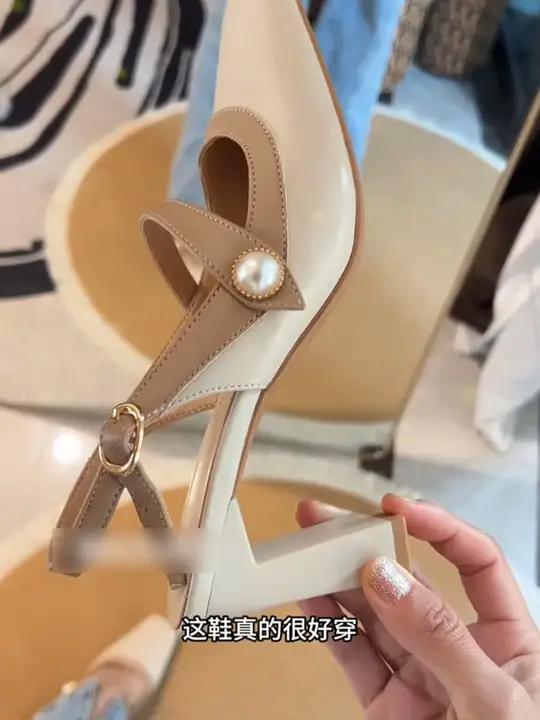 脚感很不错!还不掉跟 高跟凉鞋欧若风玛丽珍女鞋不掉跟单鞋X