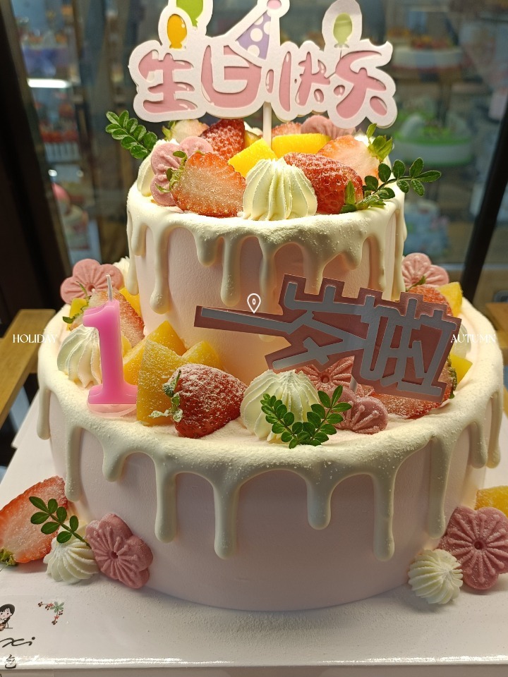 1-6岁女宝宝生日蛋糕