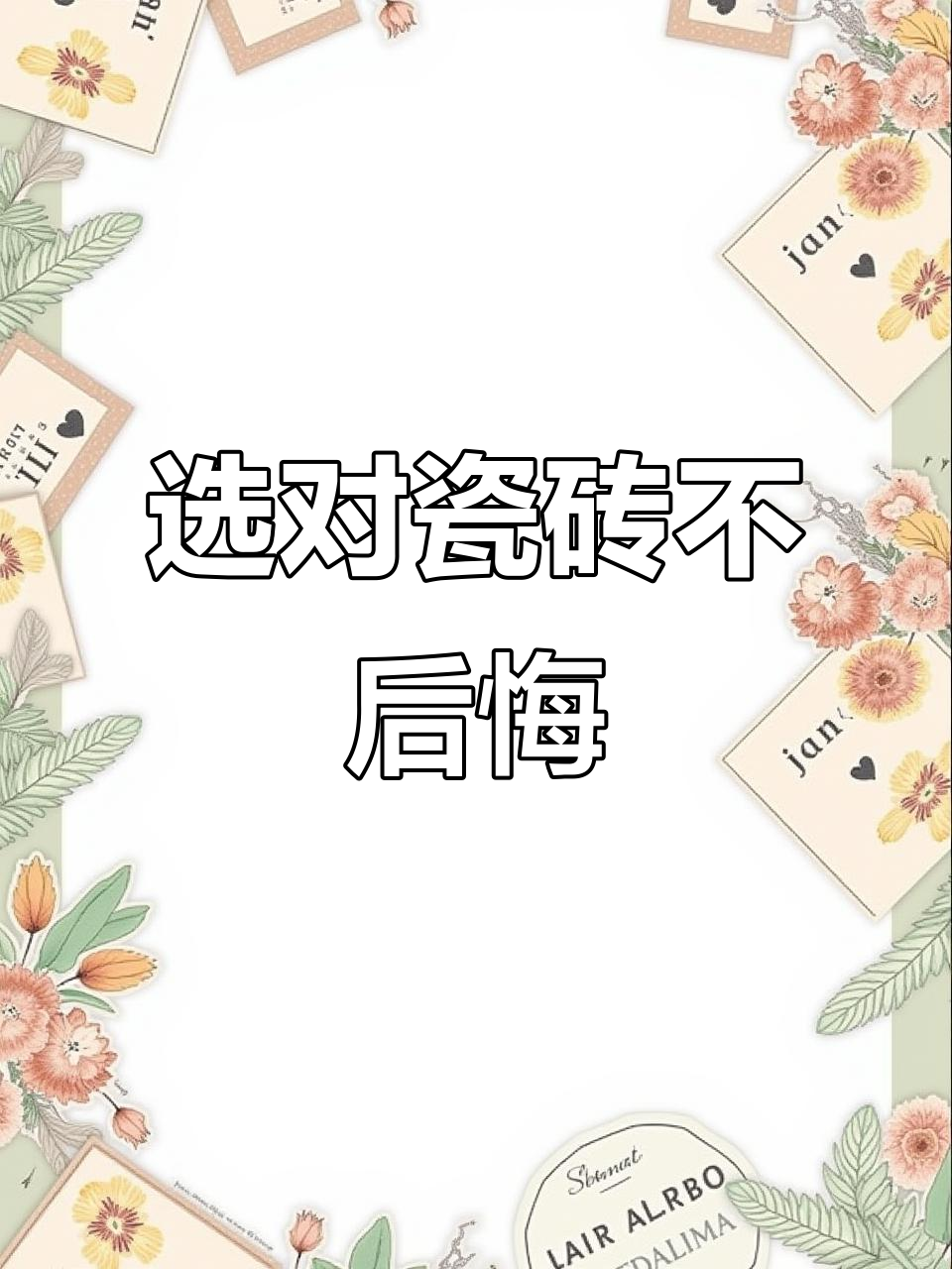 瓷砖种类大揭秘,如何挑选最适合你的?