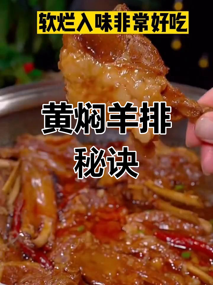 羊肉黄焖做法,软烂入味超好吃