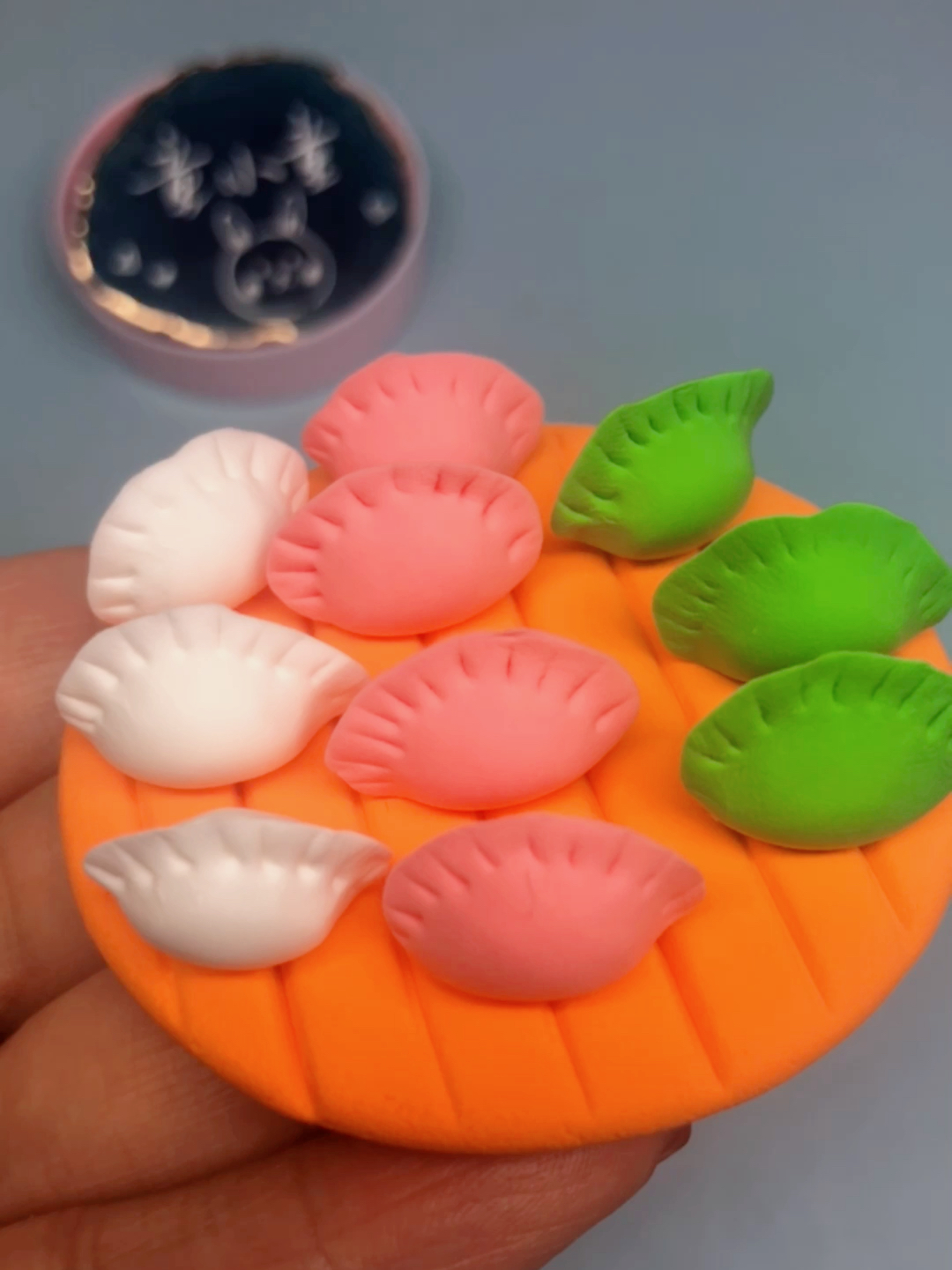 超轻粘土饺子
