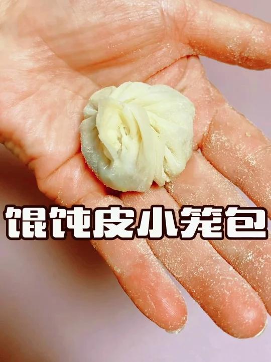 用馄饨皮包出好看的包子你学会了吗