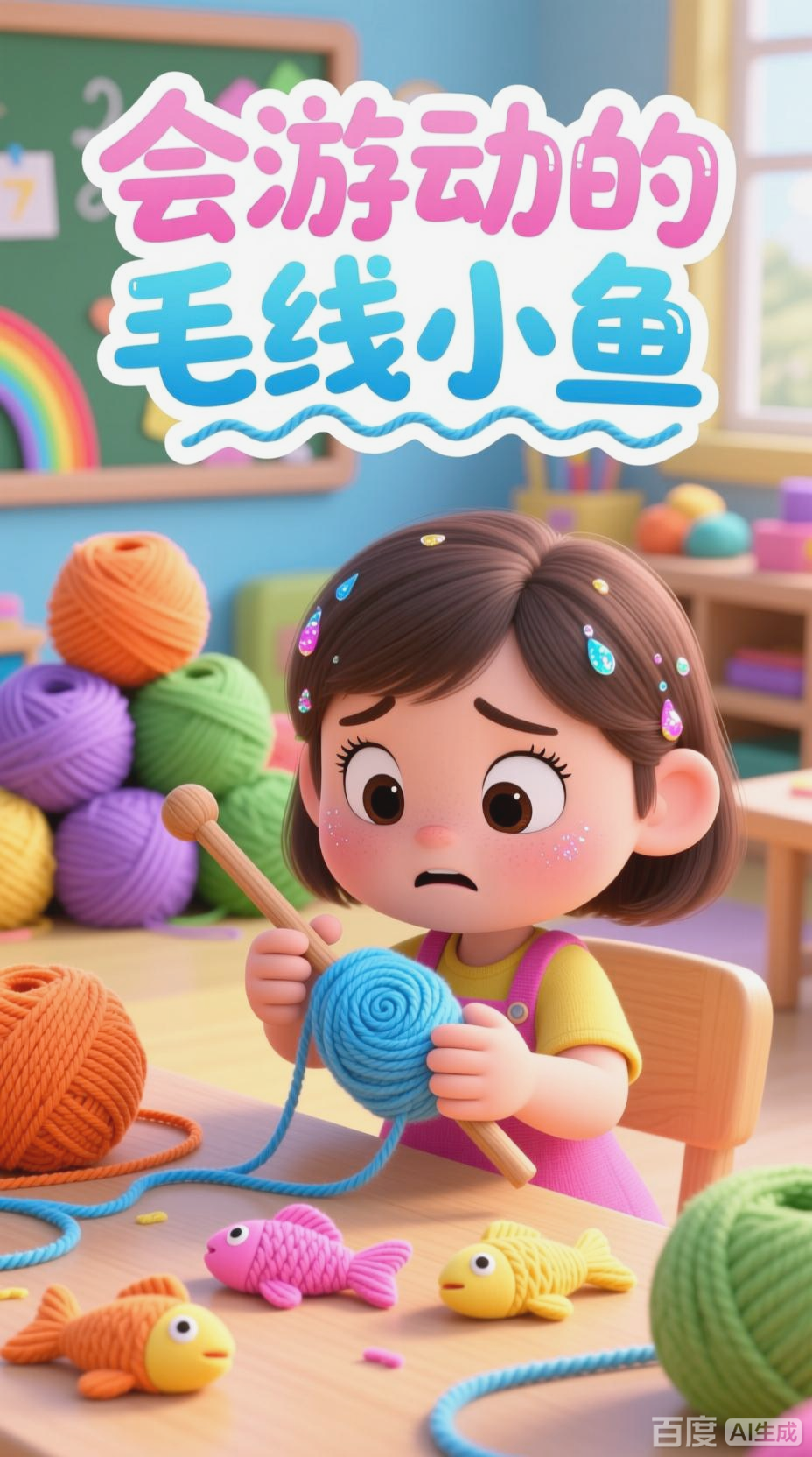巧手编织小鱼,童心绽放快乐