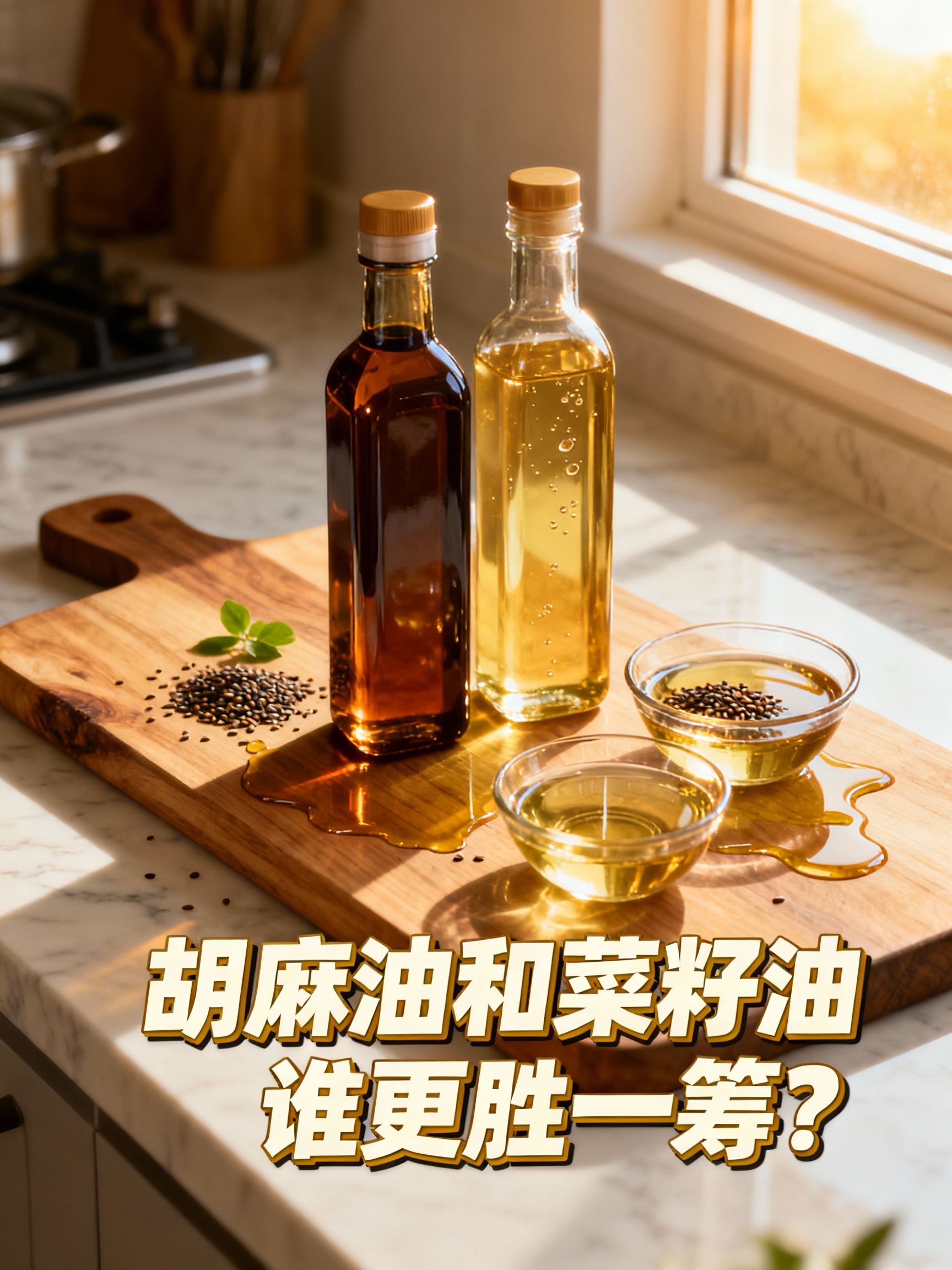 胡麻油和菜籽油谁更胜一筹?
