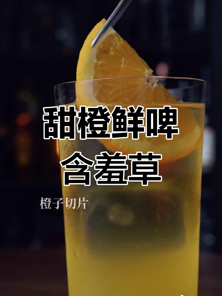 夏日清爽啤酒鸡尾酒,橙汁与拉格的完美搭配