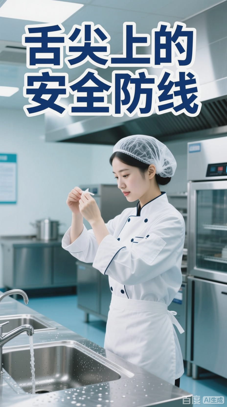 食堂卫生规范，女员工防发掉菜