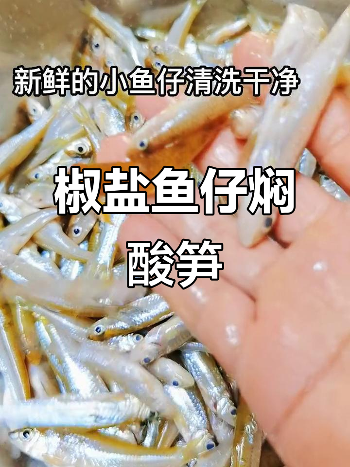 鱼仔新做法,椒盐黄豆酸笋焖出美味