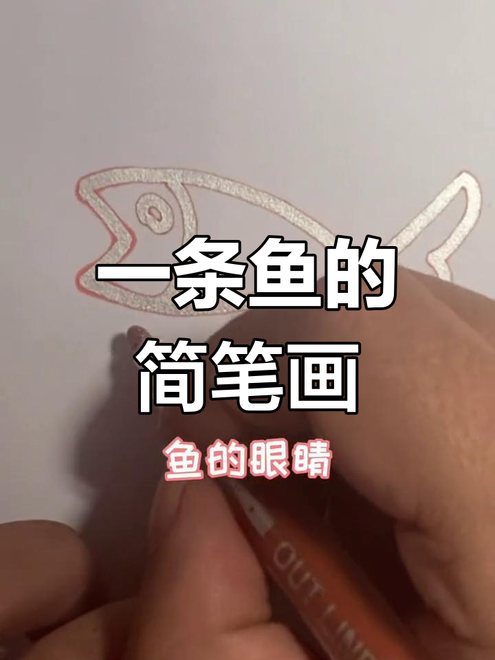 轻松画出简单鱼形