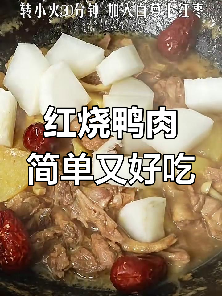 懒人必备!红烧鸭肉,轻松搞定美味大餐