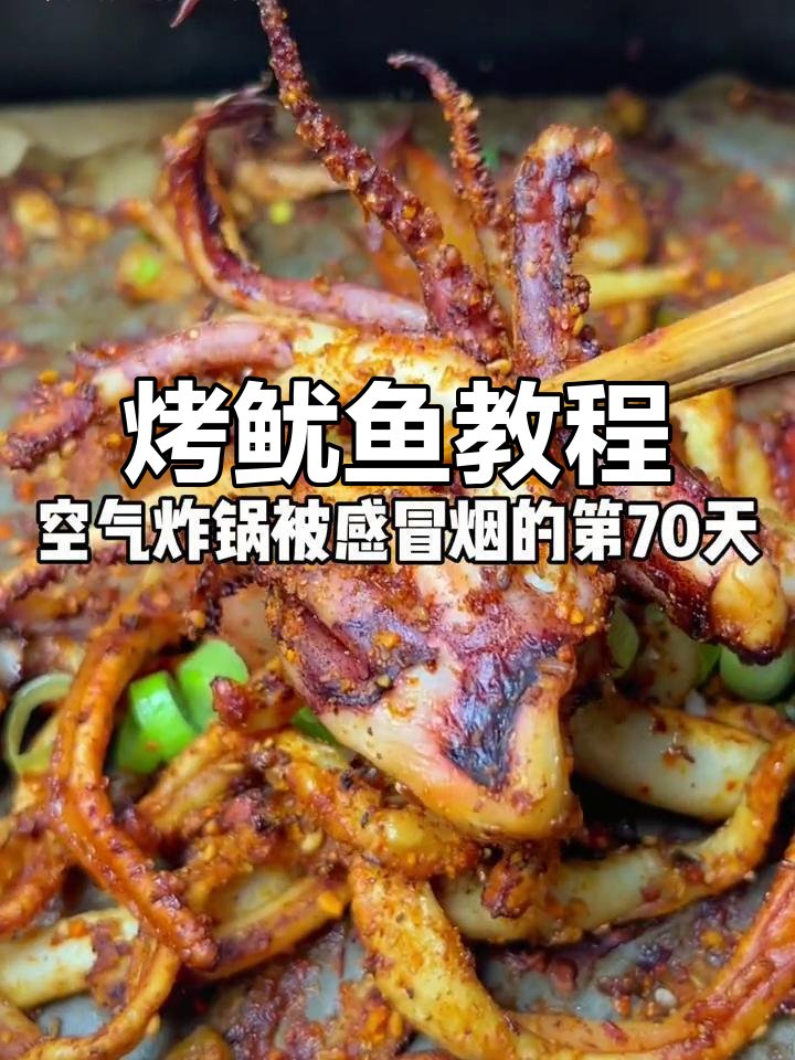 空气炸锅烤鱿鱼,轻松做出地道美味