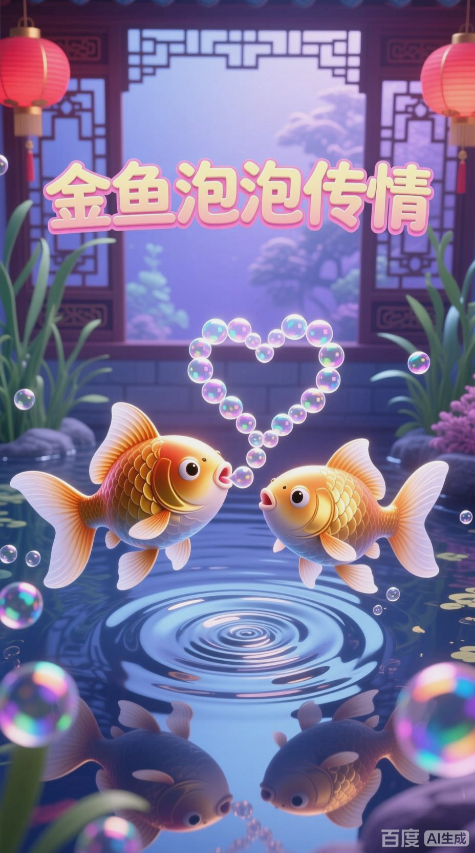 金鱼泡泡，传递无声情意
