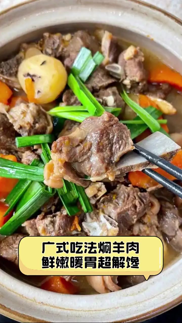 广式吃法焖羊肉,鲜嫩暖胃超解馋