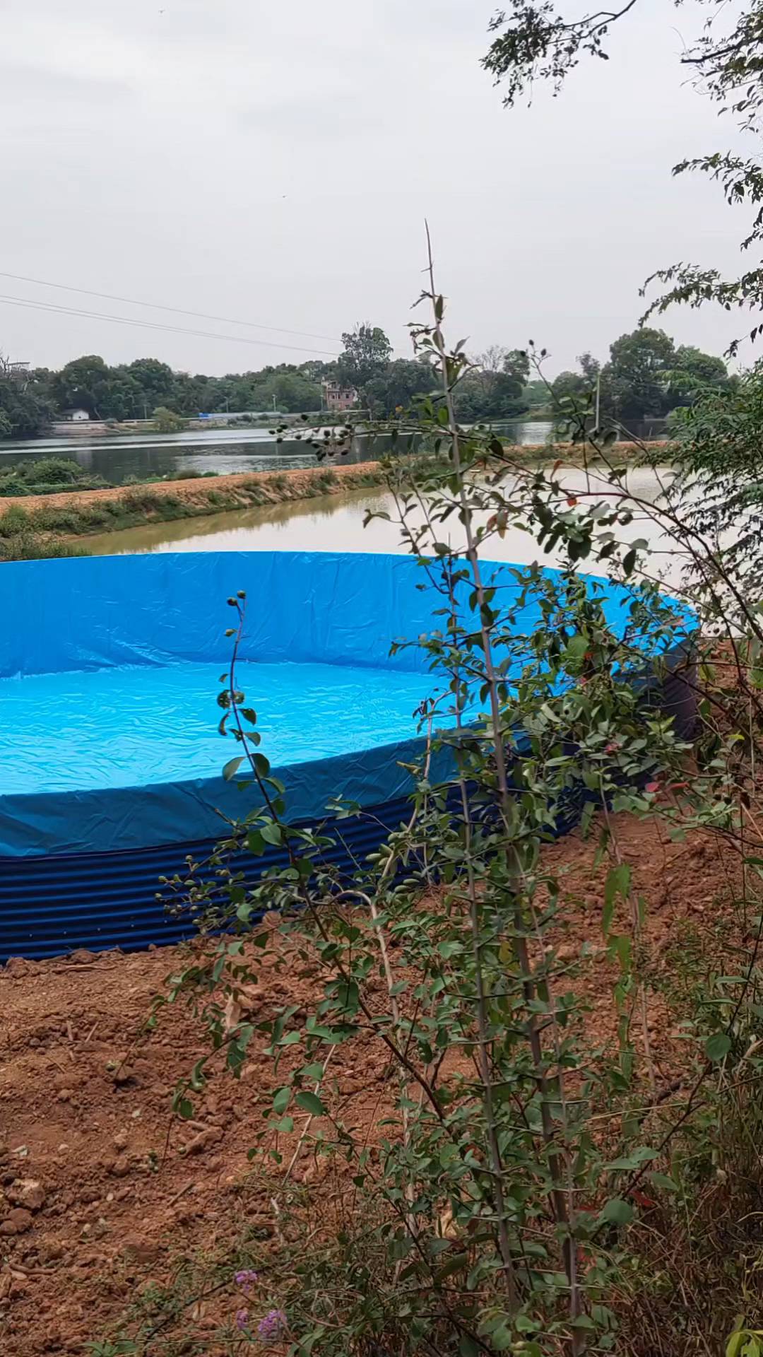 帆布养鱼池场地建设
