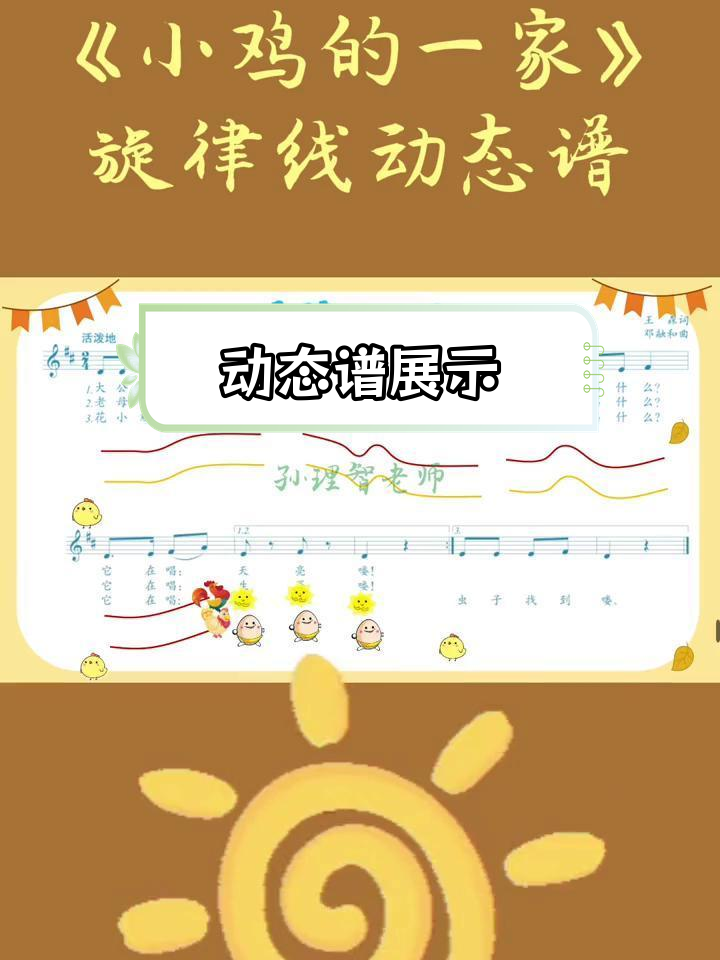 《小鸡的一家》旋律动态演示