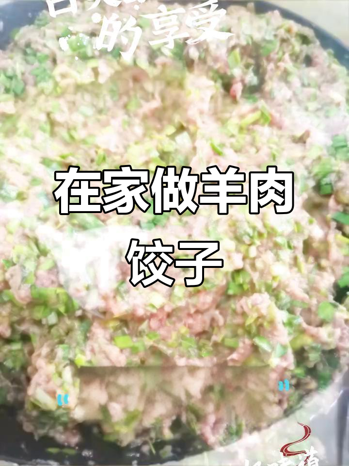 放假最后一天,在家包羊肉饺子,享受美味时光