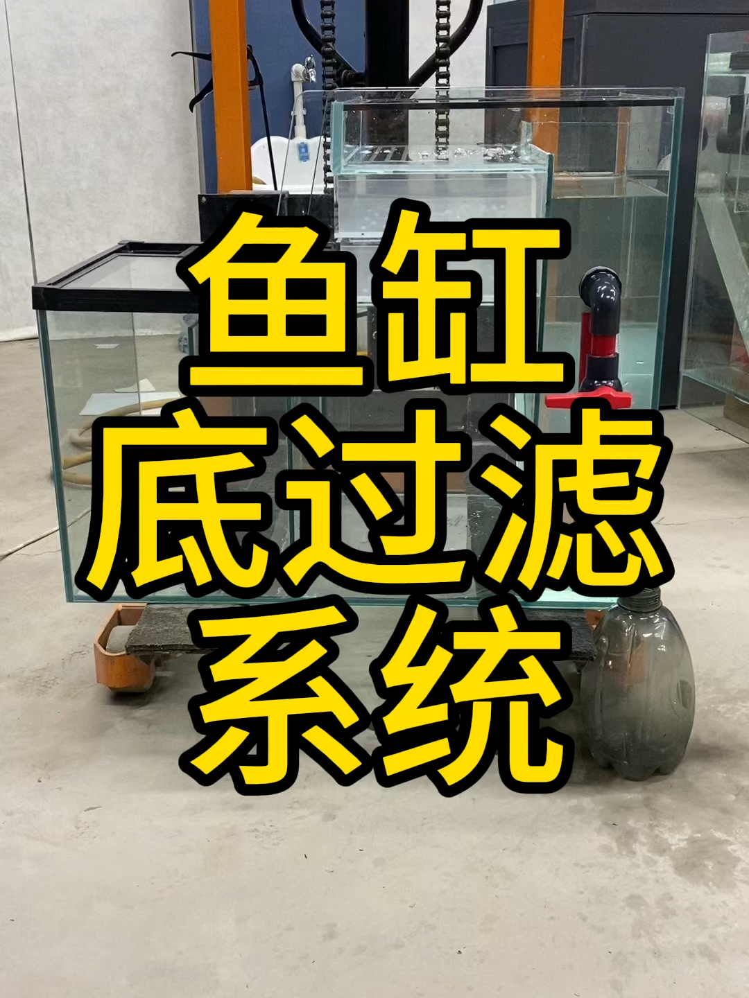 鱼缸过滤,底过滤系统