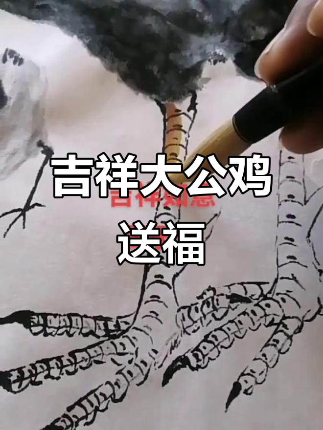 大公鸡身披红衣,高歌报晓,带来好运连连
