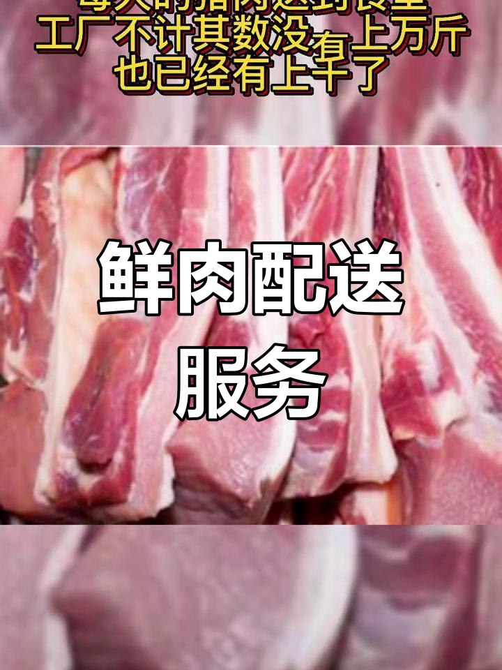新鲜肉类直达工厂、学校及企事业单位,覆盖东莞广州深圳
