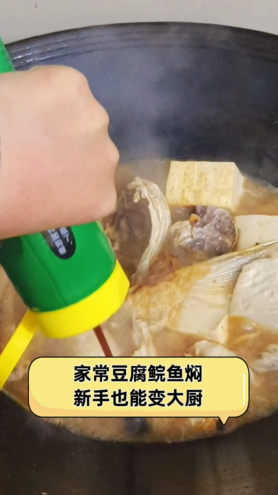 家常豆腐鲩鱼焖,新手也能变大厨