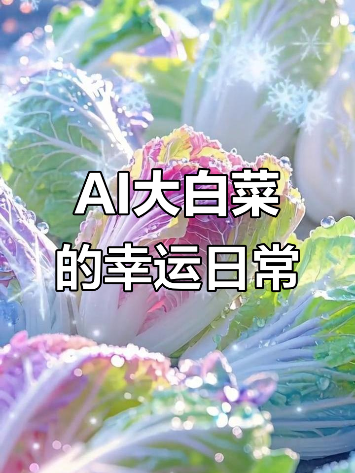 每天阳光下的AI大白菜,给你满满的好运与快乐