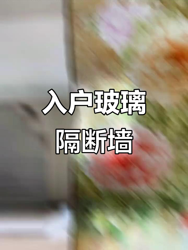 玻璃隔断墙设计效果图,打造完美入户玄关