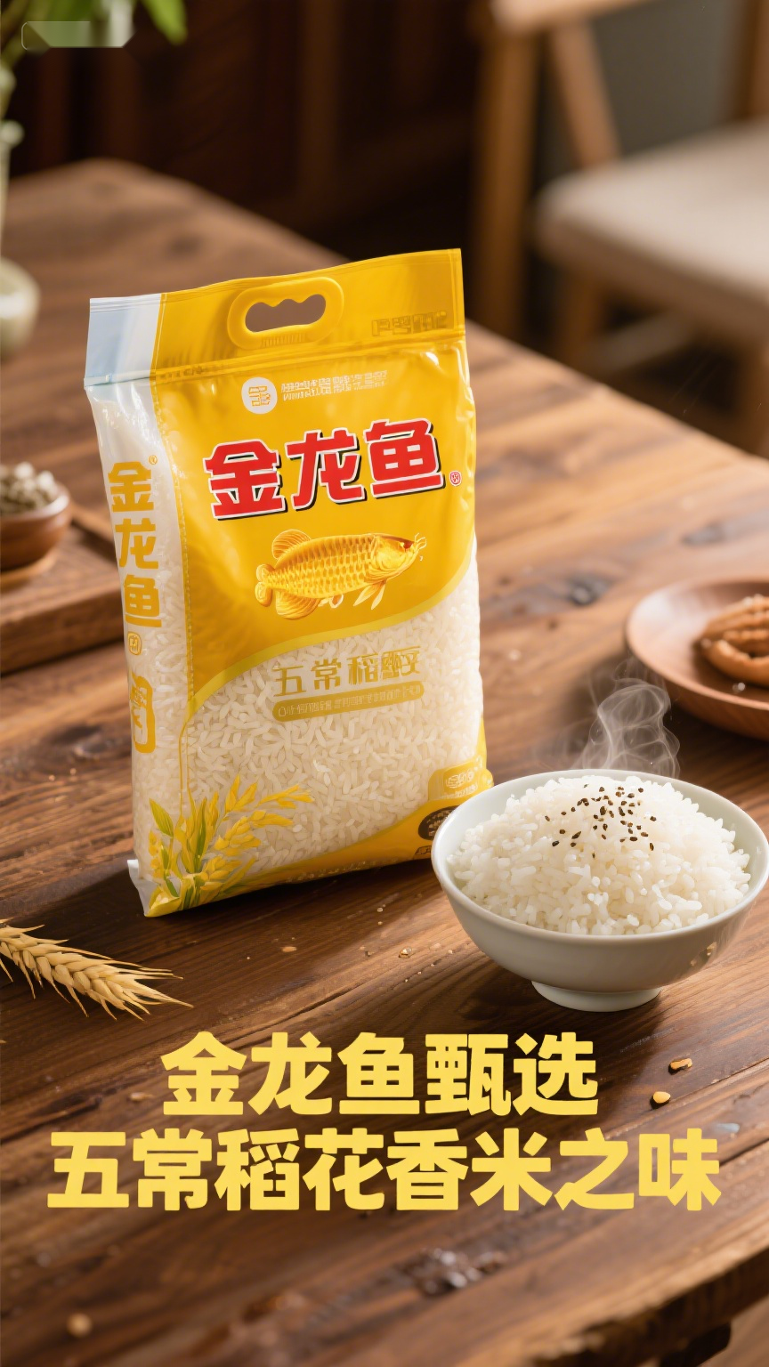 金龙鱼甄选,五常稻花香米之味
