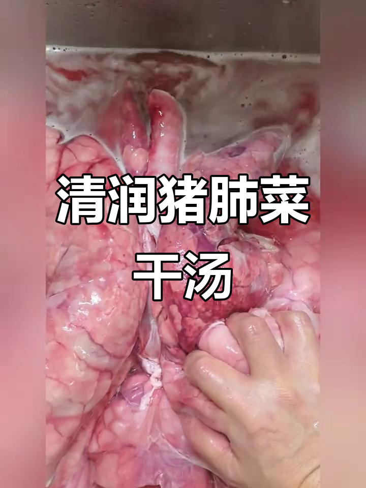 南北性猪肺菜干汤,润喉又降火