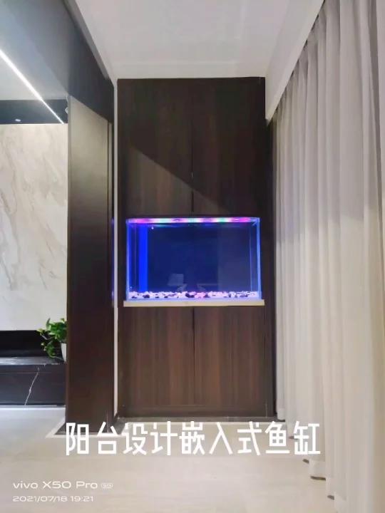 装修一镜到底反馈 阳台嵌入式鱼缸案例分享