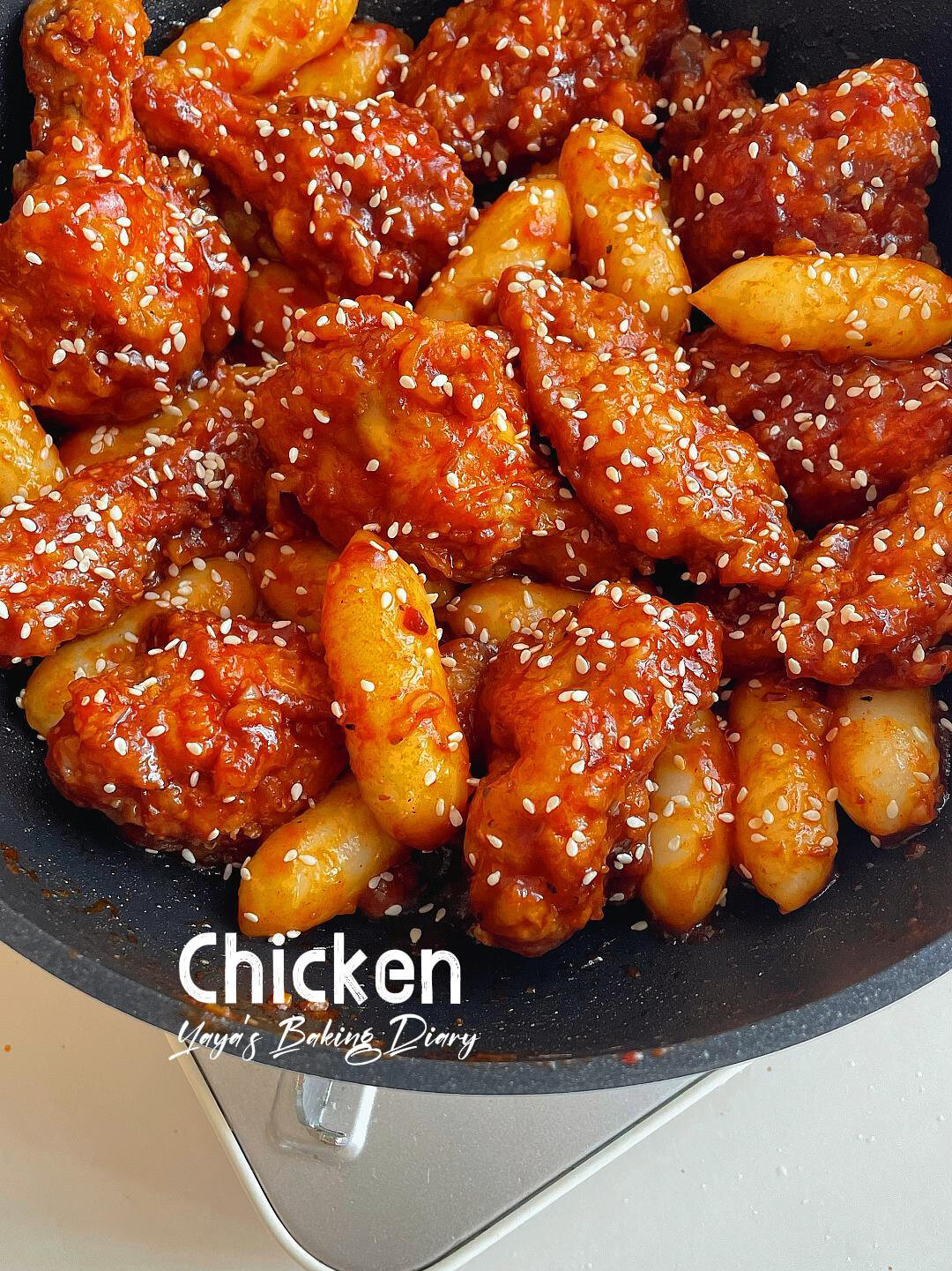 韩式炸鸡鸡翅这样做!甜甜辣辣!好吃哭了!