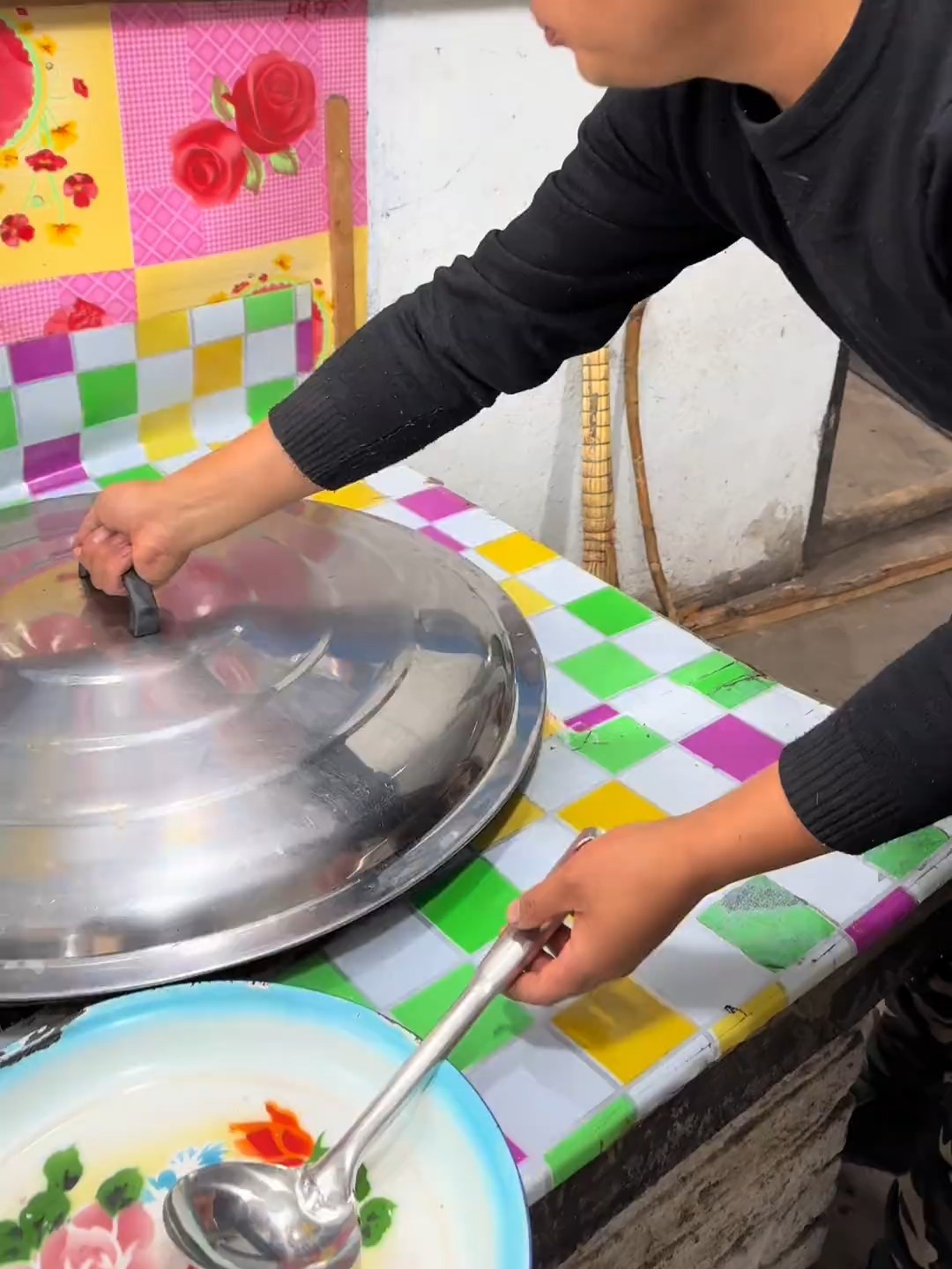 排骨炖土豆干豆角丝有滋有味嘎嘎香