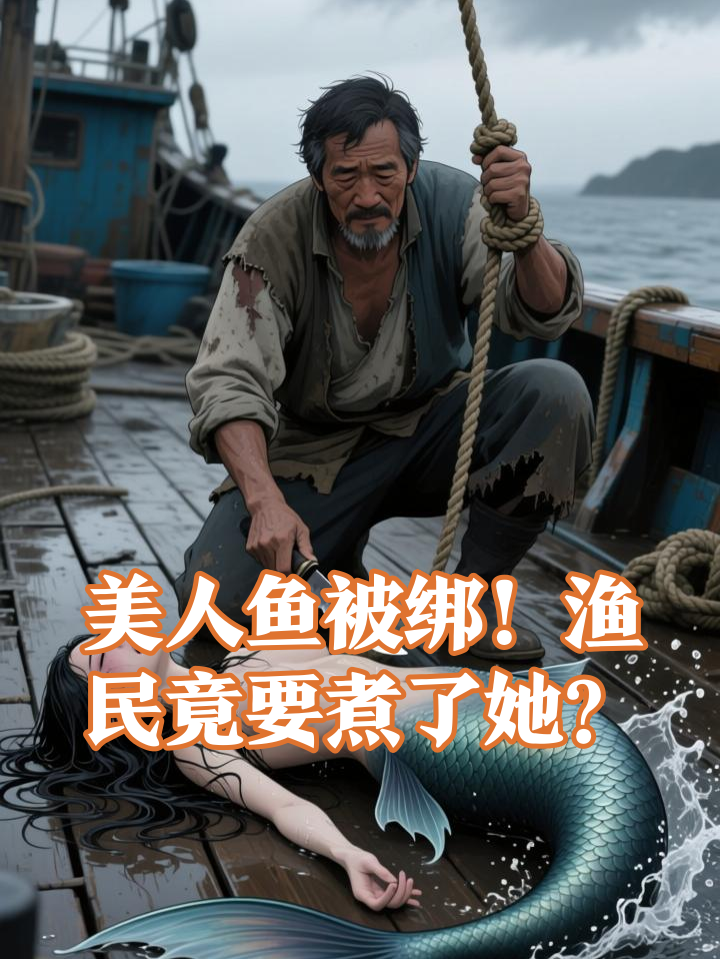 美人鱼被渔民绑走，竟要被做成寿司？