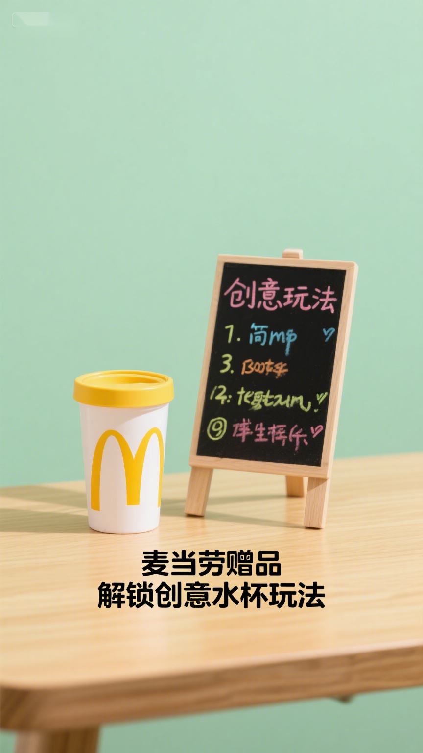 麦当劳赠品,解锁创意水杯玩法