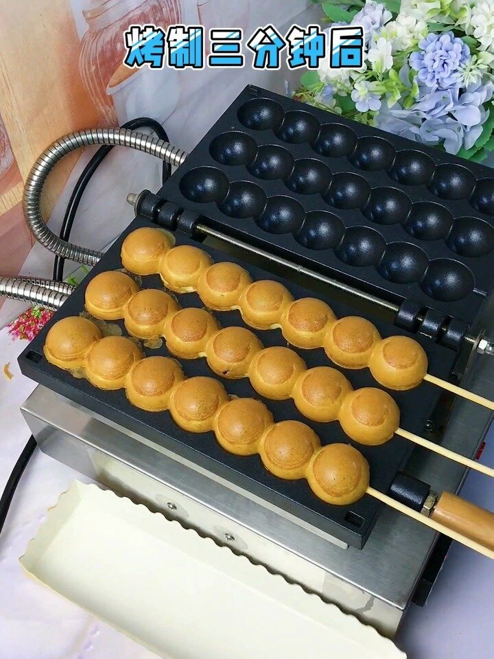 爆浆蛋仔串串糕点详细配方,视频教程