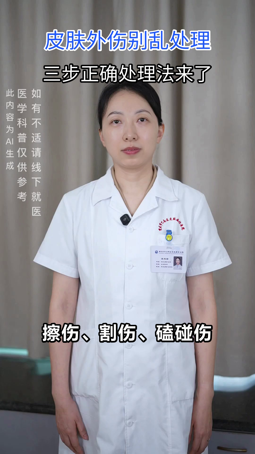 皮肤外伤处理,别犯这3个错