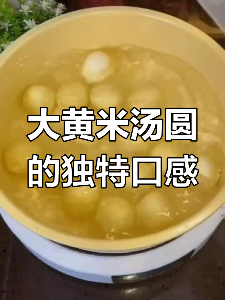 寒冷季节必吃的美味大黄米汤圆