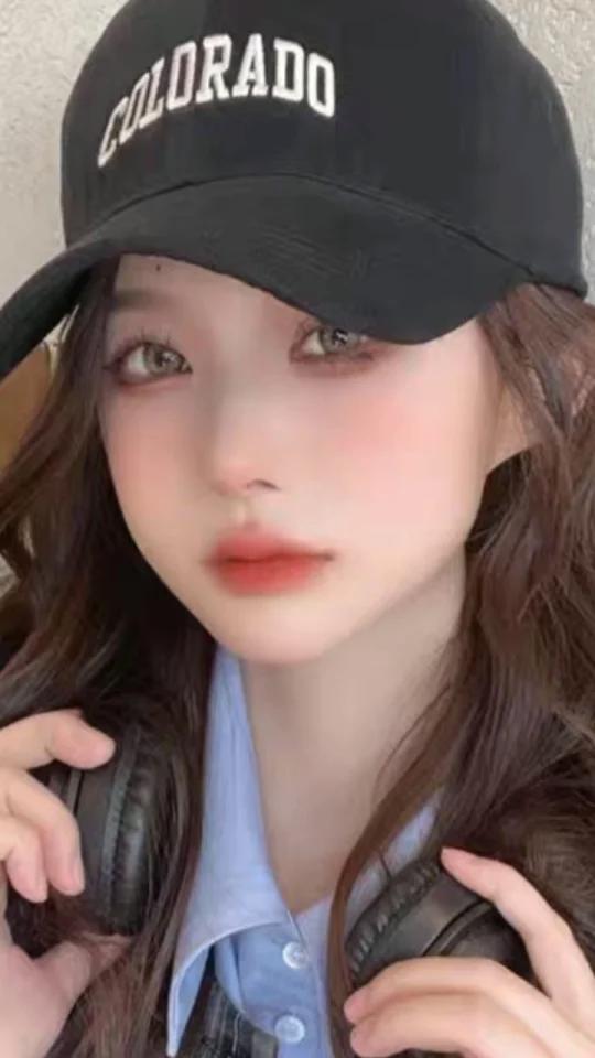 韩版高品质棒球帽女大头围字母软顶磨毛鸭舌